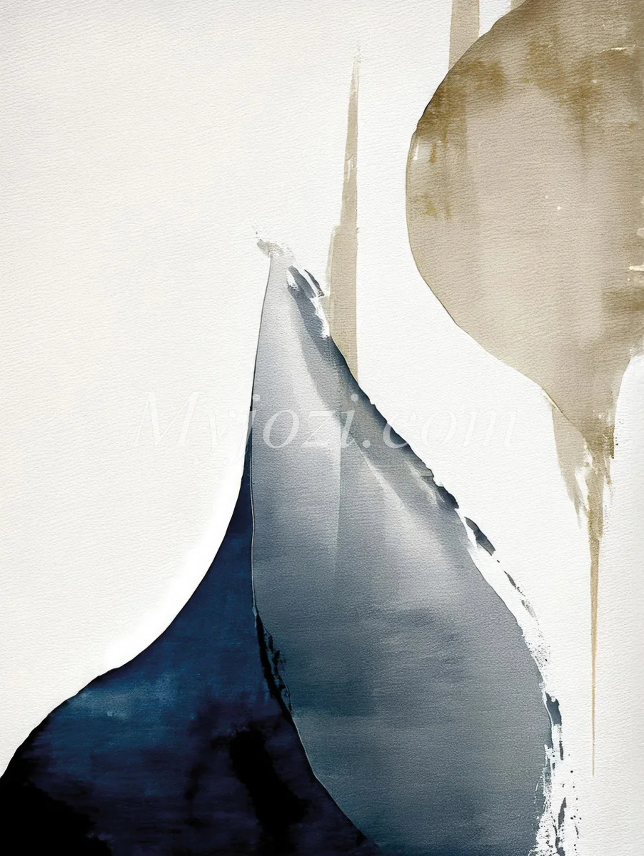 Modern Blå Poster - Havets Droppe - Bild 4