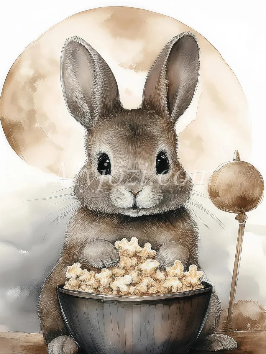 Barnposter - Mr Kanin & Popcornskålen - Bild 3