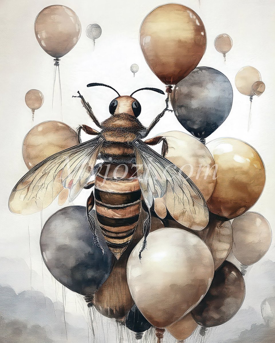 Barnposter Nectar Felicia - En geting bland ballonger - Bild 4
