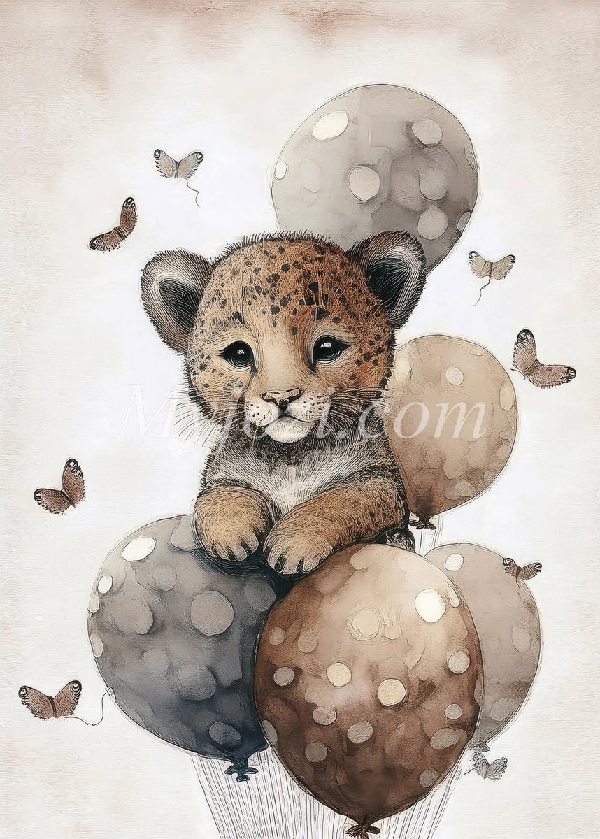 Barnposter Leopoldis Leonel - Den lilla geoparden - Bild 2