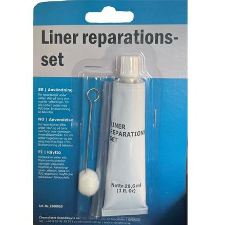 Liner reparationsset, inkl lim & foile