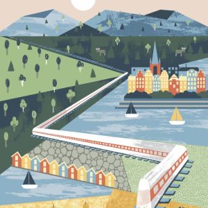 All aboard! by Ruut Joensuu, Affisch A4