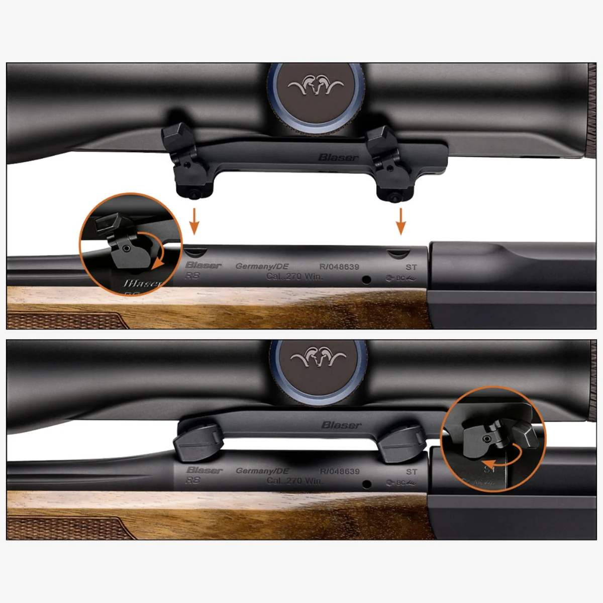 Blaser Sadelmontage för ringar, Blaser Orginal, utan ringar - Bild 3