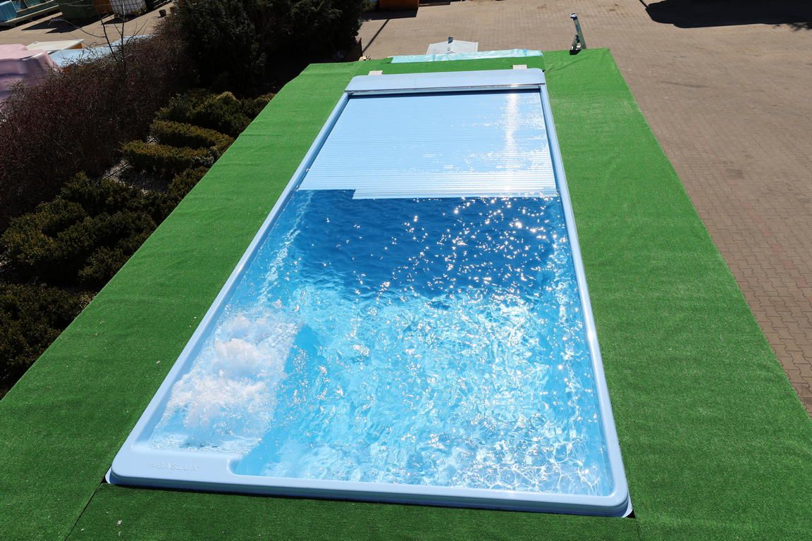 Glasfiberpool Bollnäs 8,80 x 3,10 x 1,5m - Bild 5