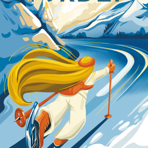 Norden on Ice by Lotta-Li Alftberg, Affisch 50×70 cm