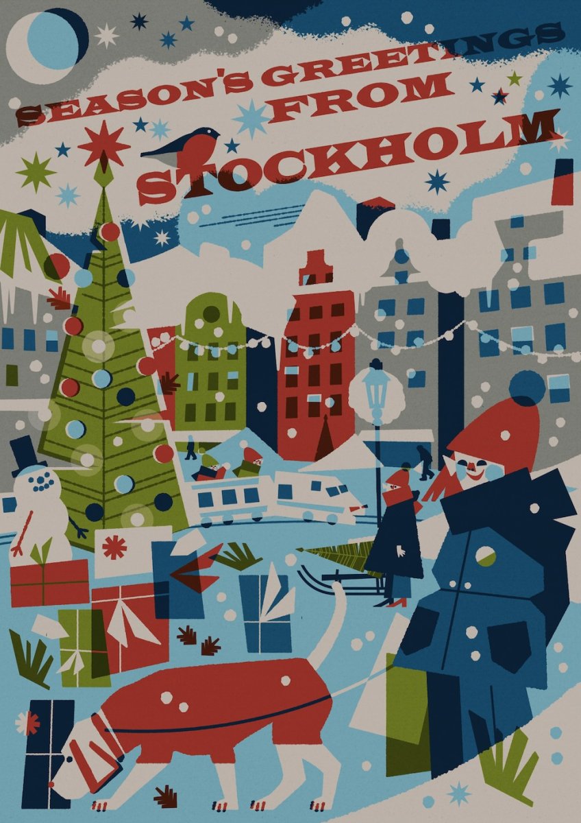 Season’s greetings by Christina Hägerfors, Affisch A4