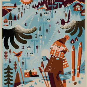 Branäs by Christina Hägerfors, Affisch 50 x 70 cm