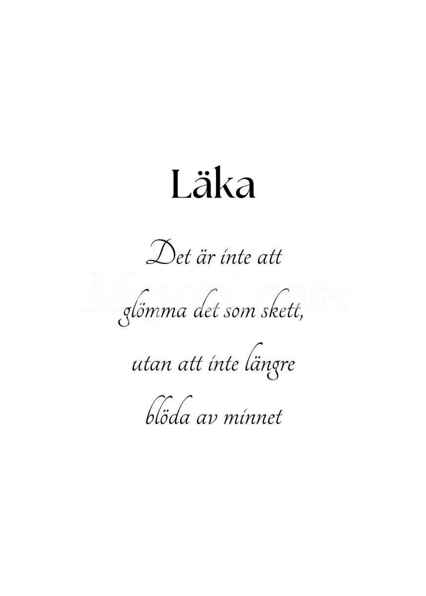 Textposter - Läka - Bild 2