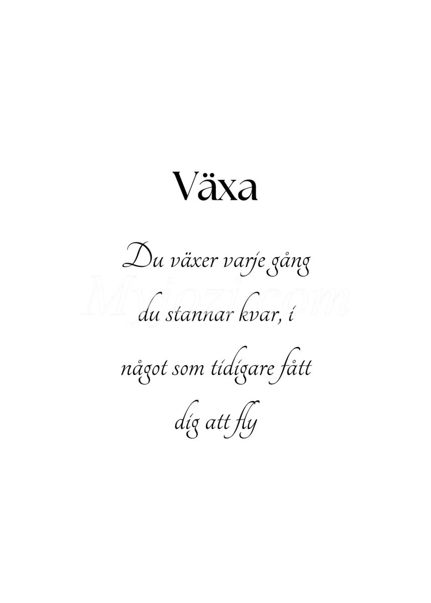 Textposter - Växa - Bild 2