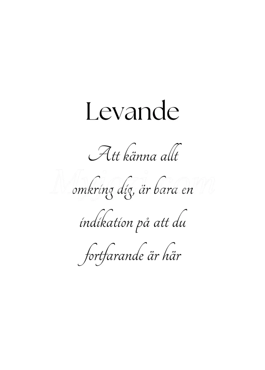 Levande - Textposter - Bild 2