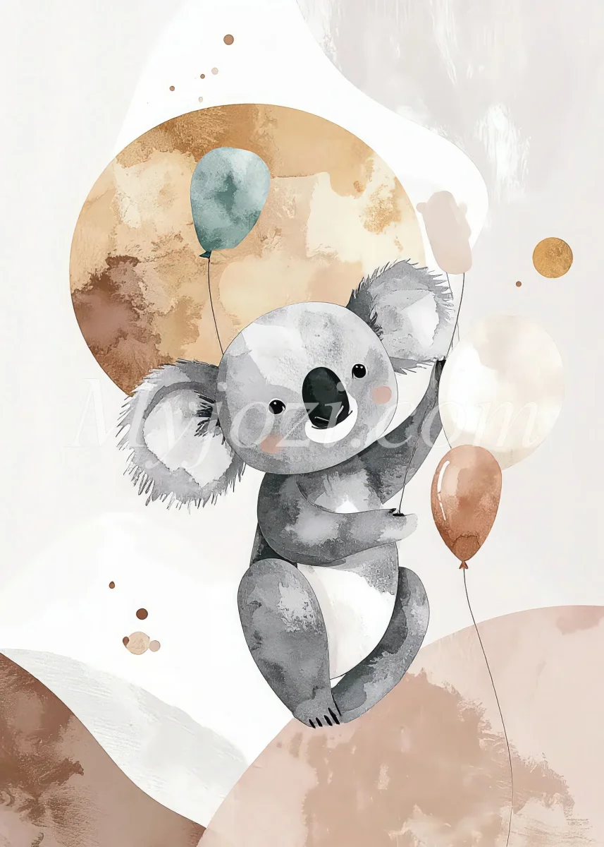 Barntavla Koala - För Barnkammaren - Bild 2