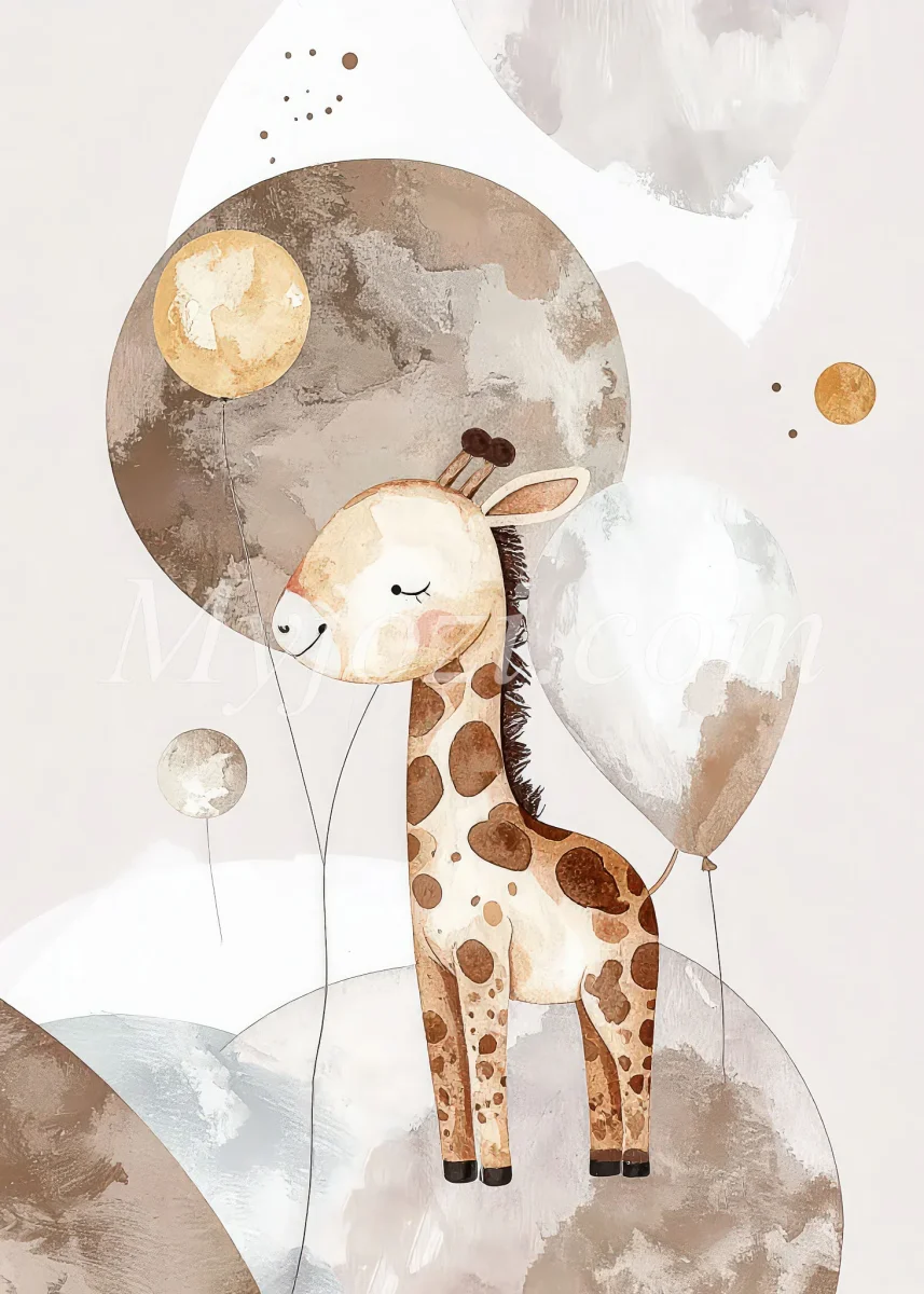 Giraffisen Barntavla - För Barnrummet - Bild 2