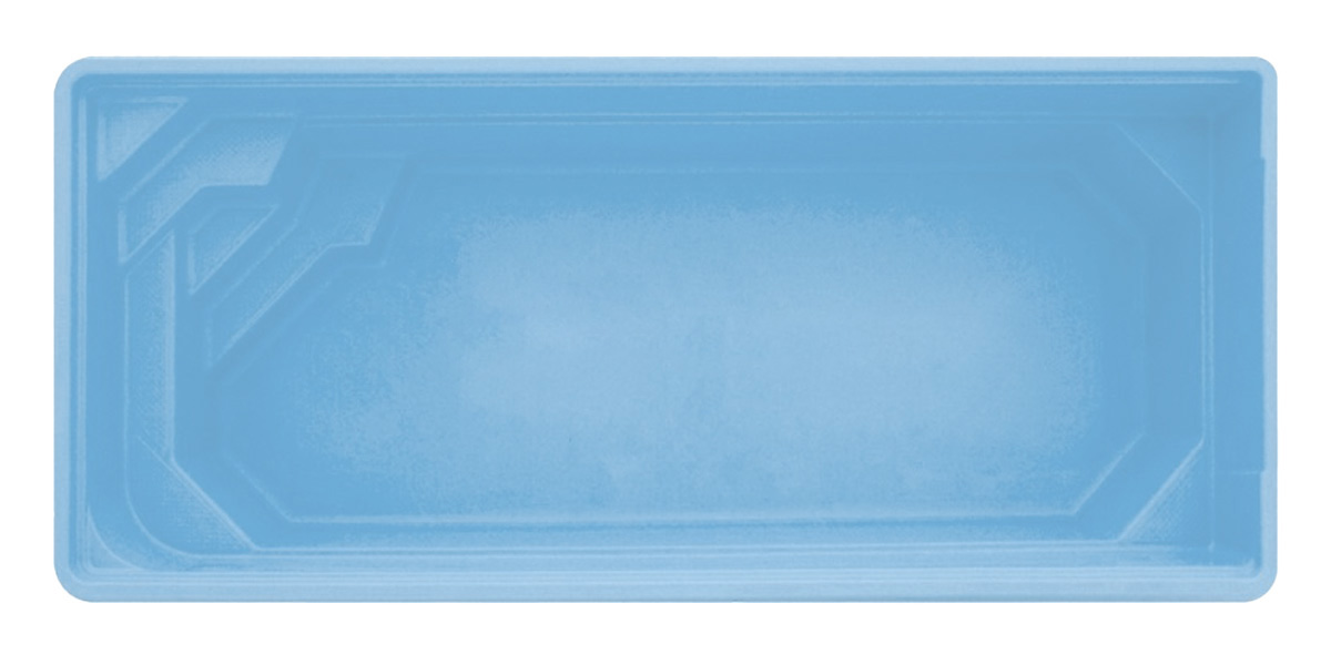Glasfiberpool Norrköping 6m x 3.1m x 1.35m - Bild 2