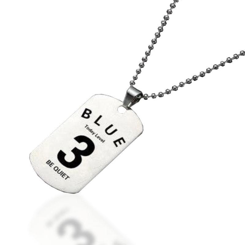 MILITÄRMÄRKE MED TECKEN (SILVER) - Bild 3