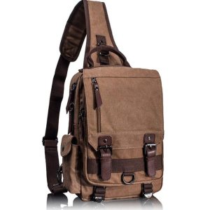 Vintage militär messenger väska