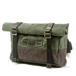Vintage militär messenger väska