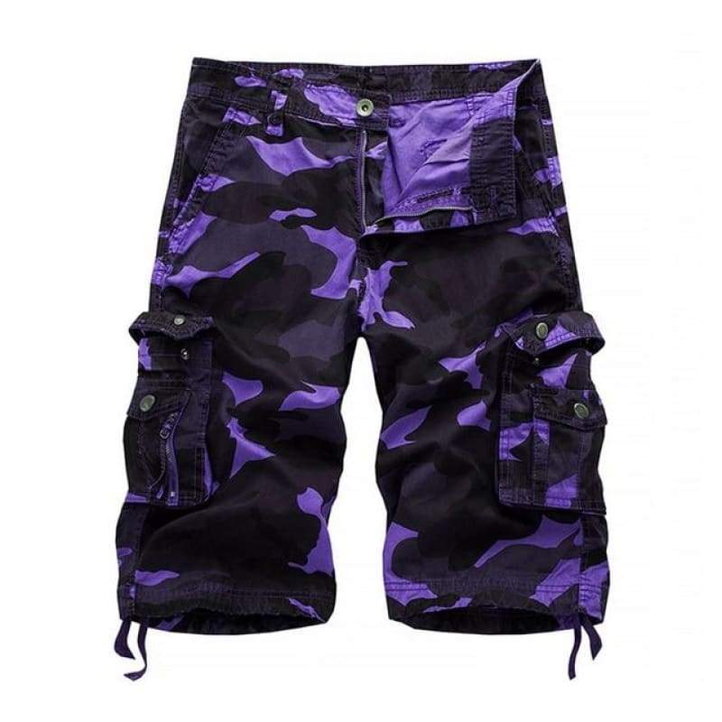 MILITÄRA SHORTS MED RESÅR - Bild 4