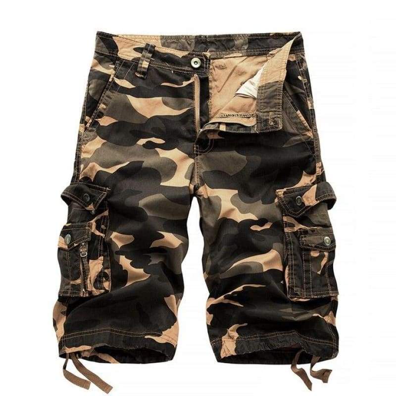 MILITÄRA SHORTS MED RESÅR - Bild 2