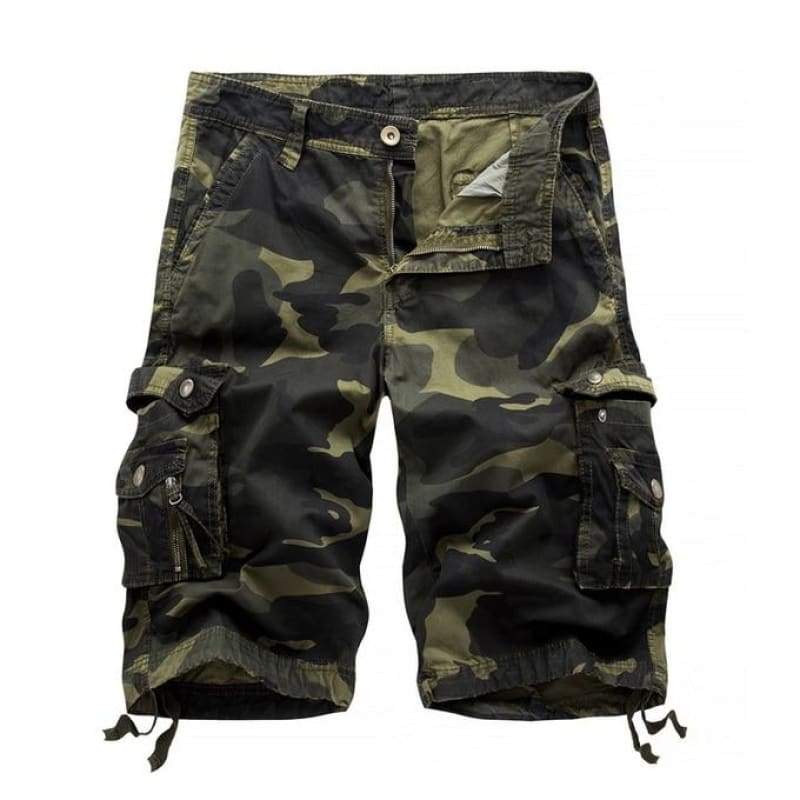 MILITÄRA SHORTS MED RESÅR - Bild 7