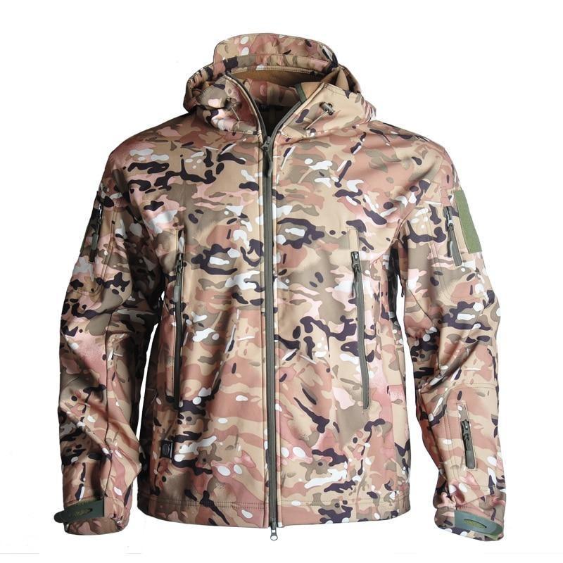 Militär softshell-jacka