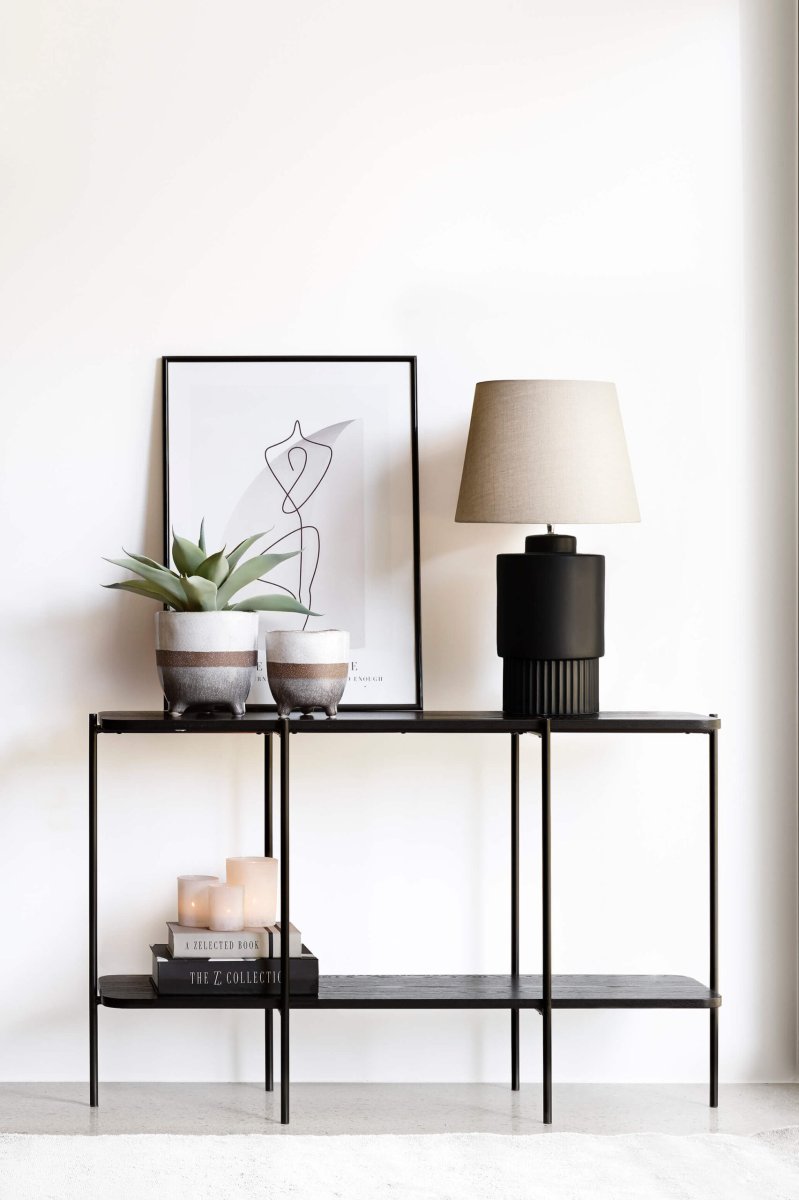 Skänk/sideboard Long Shore, Svart 120 cm - Bild 2
